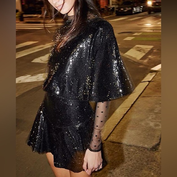 FREE PEOPLE Manuka Sequin Mini Dress